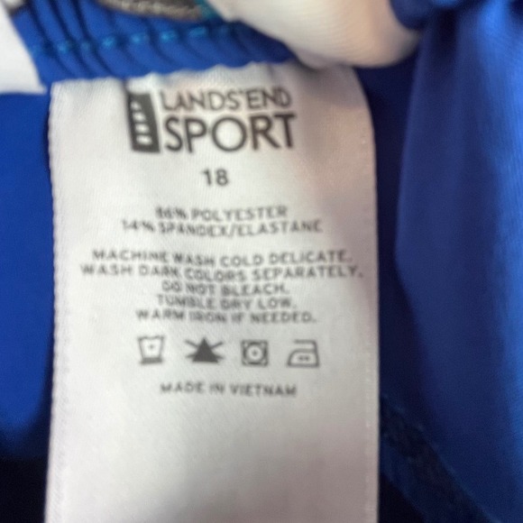 Lands End Sports Mens Blue Shorts
Size 18 Unlined Casual Drawstring - Picture 9 of 9